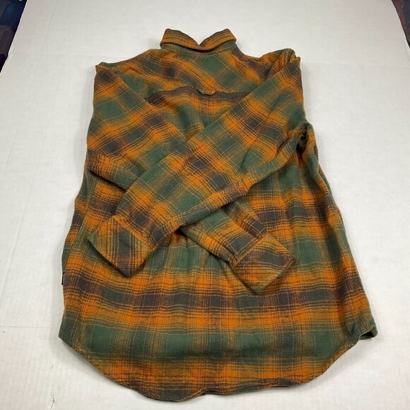 Rip Curl Mens Flannel Button Up Shirt Plaid Checkered Long Sleeve Cozy Top SMALL - Picture 9 of 10